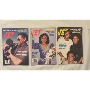 Vintage Jet Magazines Lot (3) 1989 - Debbye Turner,  Nba Star Isiah Thomas